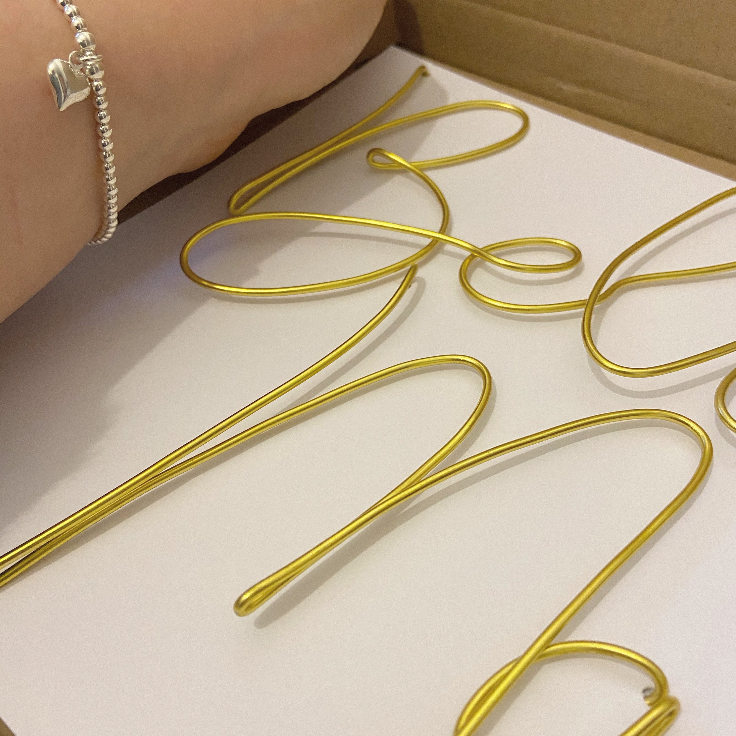 Custom Wire Words Wall hanging Wire Art Font 4 Etsy