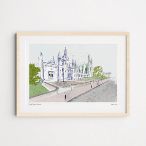 King’s Parade, University Of Cambridge, Art Print