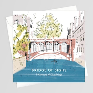 Bridge of Sighs, University of Cambridge, Greeting Card