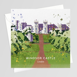Windsor Castle, Londen, VK, wenskaart