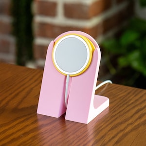 Magsafe iPhone Charger Stand with Modular Quick Disconnect Design Pink