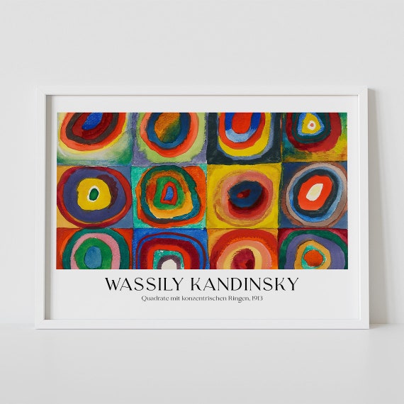 Squares With Concentric Circles By Wassily Kandinsky Inka