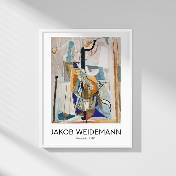 Jakob Weidemann - Komposisjon II | Printable Wall Art | Digital Download | Art Exhibition