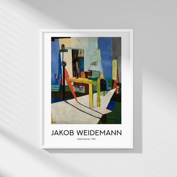 Jakob Weidemann - Atelierinteriør | Printable Wall Art | Digital Download | Art Exhibition