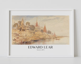 Edward Lear - Benares | Digital Download | Art Print | Botanical Print