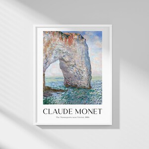 Claude Monet - The Manneporte near Etretat | Printable Wall Art | Digital Download | Monet Exhibition