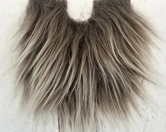 DIY Gnome Supplies Gnome Pre-cut Gnome Beard 1 Wooden Nose Beard Hair Handmade Gnome Azure Blue Frost Gnome Beard Faux Fur