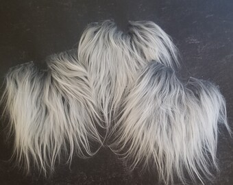 Beard Hair Handmade Gnome Pre-cut Straight Blush Pink Gnome Beard Faux Fur Gnome