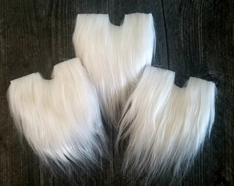 Beard Hair Handmade Gnome Pre-cut Straight Blush Pink Gnome Beard Faux Fur Gnome