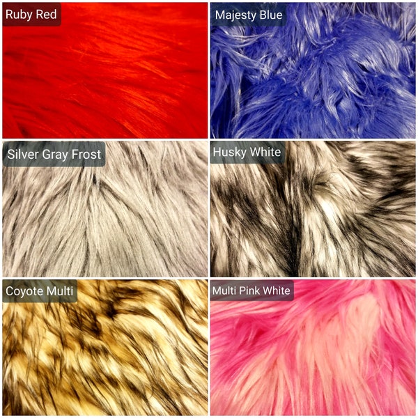 Pre-cut 12x12 Inch Faux Fur Fabric Squares - Craft Fur - Faux Fur Swatches - Craft Supplies - Gnome Hair - Soft Crafting Fur - Craft Kits