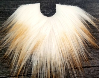Beard Hair Handmade Gnome Pre-cut Straight Blush Pink Gnome Beard Faux Fur Gnome