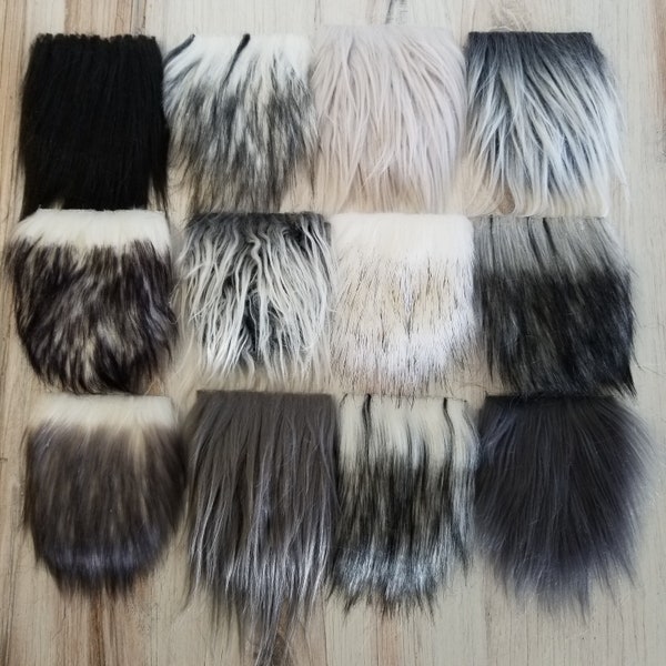 Dark Skies Gnome Beard Mystery Grab Bag - 12 Precut Gnome Beard - Luxury Faux Fur - Gnome Beard Hair - Gnome Making Supplies - Craft Kits