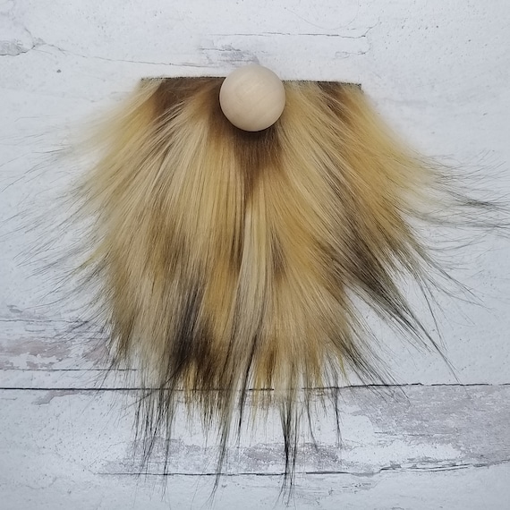 gnome beard faux fur