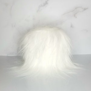 Pure White Faux Fur Roll – Precut Luxury Craft Fur for Gnomes, Costumes, Cosplay, Sewing Fabric Trim & Holiday Crafts – 3 Sizes Available