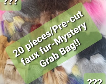 20 Pack - Pre-cut Gnome Beards - Luxury Faux Fur - Limited Time Sale - Discounted Gnome Beards - Scrap Beard Fur - Crafting Fur