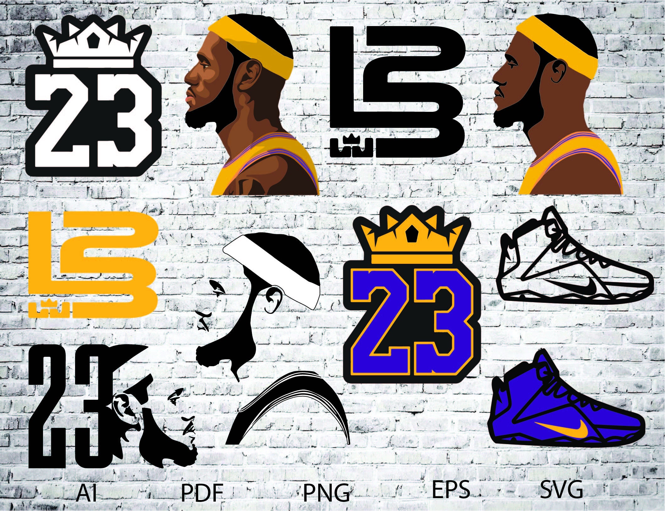 Js 24# Nba Lakers No.23 James Wallpaper Decorative Stickers Self