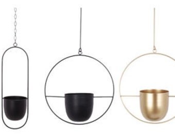 Blumentopf, hängende Pflanze, Indoor-Topf, Übertopf, Metalltopf, Blumenampel, Hängeampel, Wohndekor, Geschenke, Geschenkideen, Geschenk,
