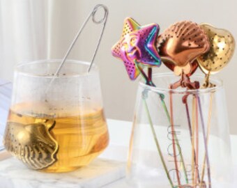 Colador de té, colador de té de metal, infusor de té, amante del té, té, accesorio para el té, idea de regalo, idea de regalo, colador, herramienta de té, infusor, reutilizable