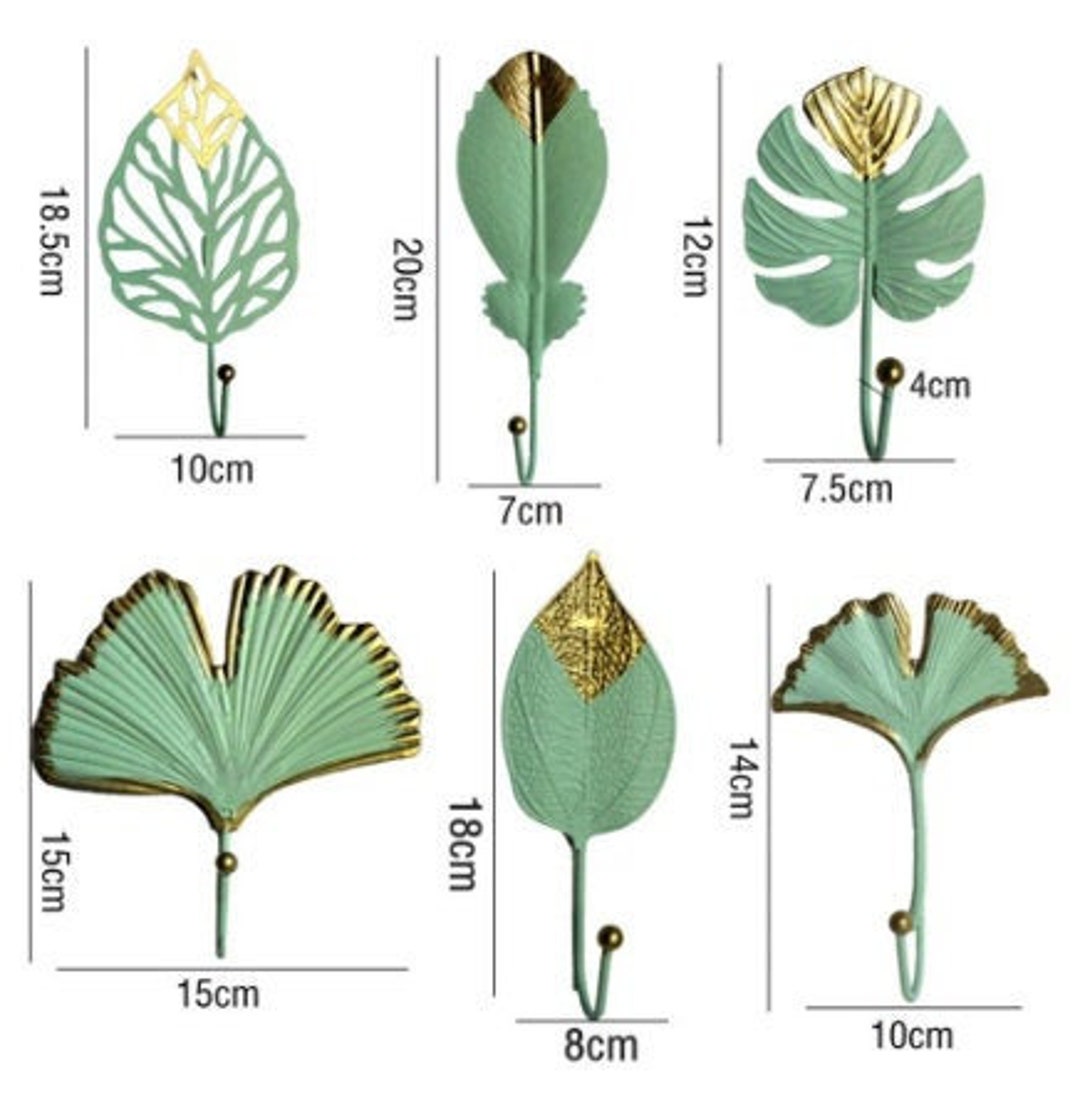 Set of Two Beautiful Elegant Hooks, Home Decor Hooks, Nature Hooks ...