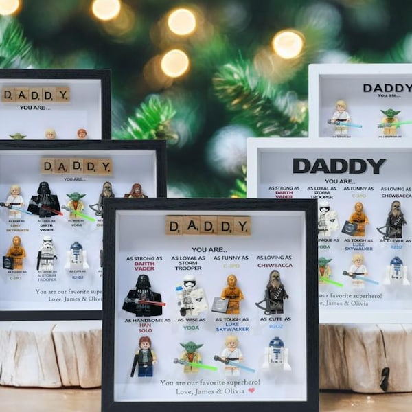 Personalised Star Wars Gifts, Personalised Box Frames, Personalised Birthday Gifts, Gifts for Dad, Gifts for Daddy, Gifts for Son, Valentine