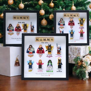 Mothers Day Gifts,Female superhero box frame, Personalised mummy mum Superhero Box Frame, Personalised Frame for her, Birthday Gifts for her