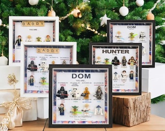Regalos personalizados de Star Wars, marcos de caja personalizados, regalos de cumpleaños personalizados, regalos para papá, regalos para San Valentín, regalos para hijo