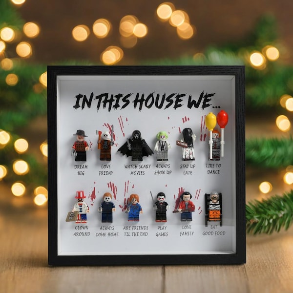 この家では… ホラーギフトフレーム | ハロウィン怖い映画パーソナライズギフト 12