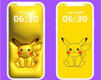 Pikachu Wallpaper - Etsy Pikachu Wallpaper - Etsy