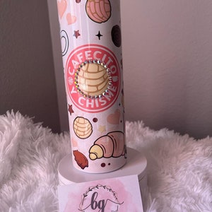 DIGITAL | Cafecito y Chisme | 20oz Straight SKINNY TUMBLER, Tumbler Wrap | Design For Sublimation | gift | png | jpg
