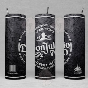 Don Julio Tequila 70, Template for 20oz Straight SKINNY TUMBLER, Tumbler Wrap,Design For Sublimation, jalisco, gift for him, gift,  PNG, jpg