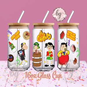 Digital | Cartoon libbey 16oz digital wrap | Cute El chavo| png |