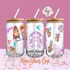 Digital | Cartoon libbey 16oz digital wrap | Cute Adventures| png |