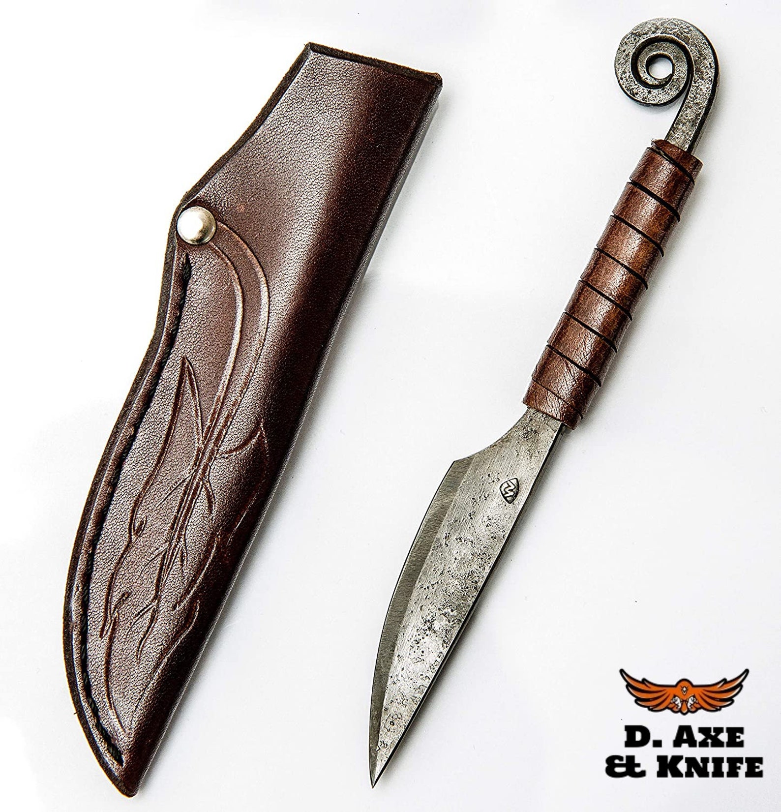 Norse Viking Knife with leather sheath custom made pocket Etsy