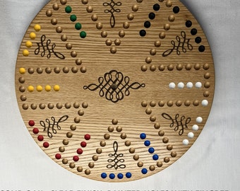 Marbles Game Double Sided 4+6 player   Marbles and Card Game