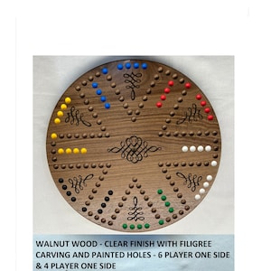 Marbles Game Double Sided 4+6 player   Marbles and Card Game