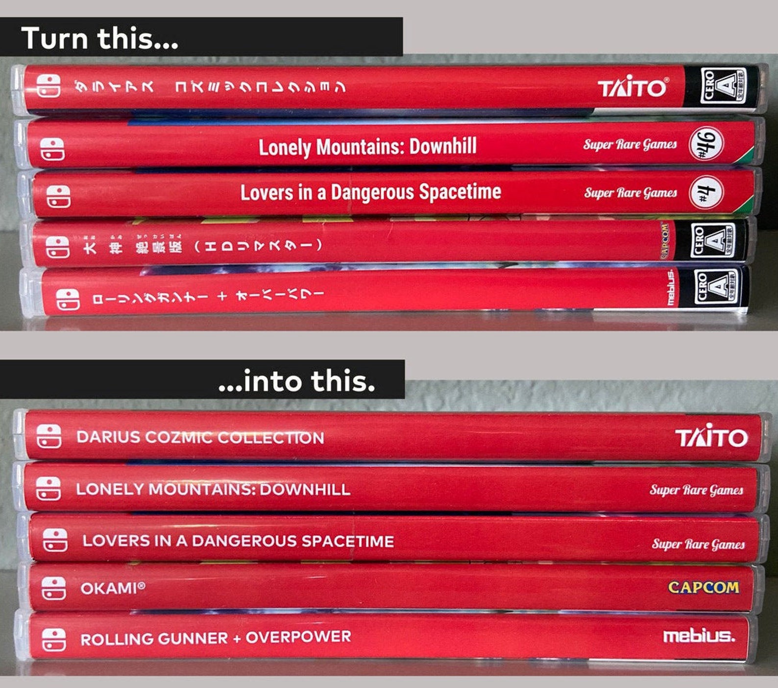 RED Custom Switch Spines - Etsy