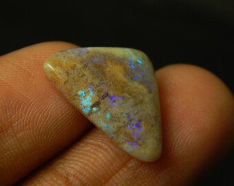 Solid Australian Opal Natural Gemstone Top Quality Triangle Shape Loose Cabochon 18X12X4MM 4.50 Carat