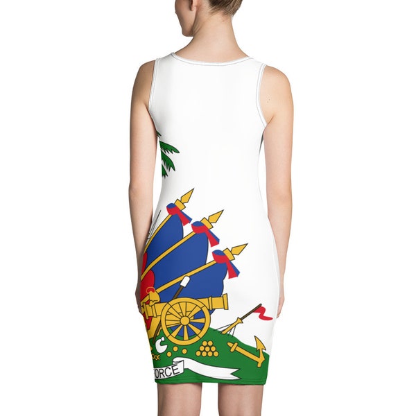Haitian flag Sublimation Cut & Sew Dress