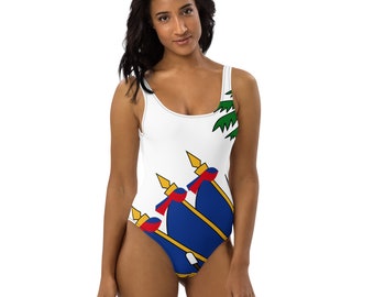 Haitian Flag Bathing Suit
