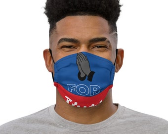 Pray For Haiti face mask