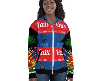 Women’s Pray For Haiti Bomber Jacket