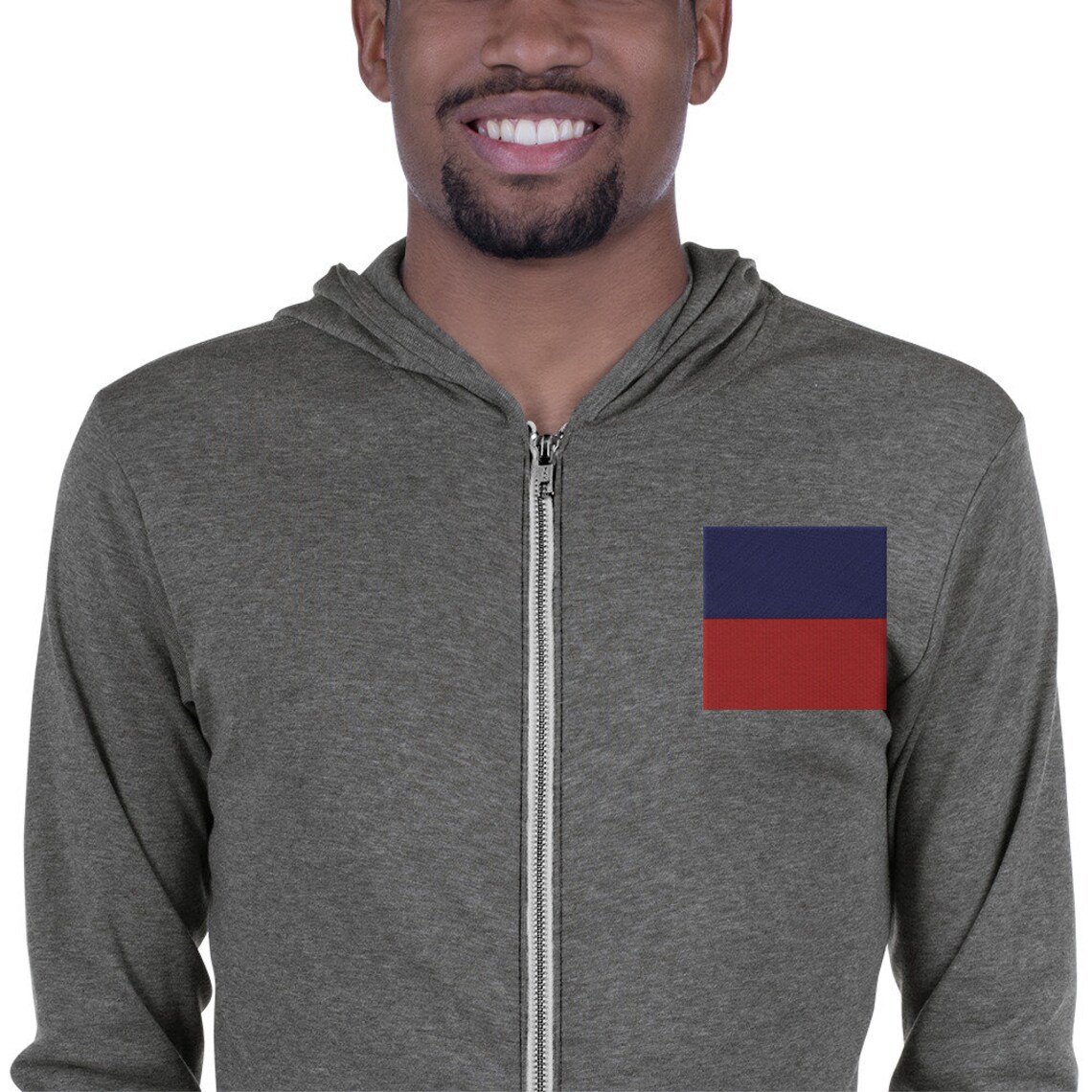 Haiti Personalized Zip Hoodie Hispaniolan Trogon Tropical Vibes LT7