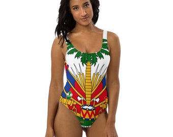 Haitian Flag Bathing Suit