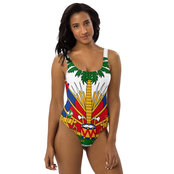 Haitian Flag Bathing Suit