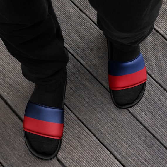 Haitian Men Slides    Amazon.com | CSQDFBHD Haiti Its in My DNA Slippers Mans  main image 4