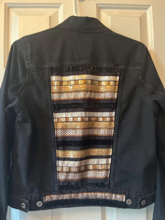 Little Black Jean Jacket - Etsy