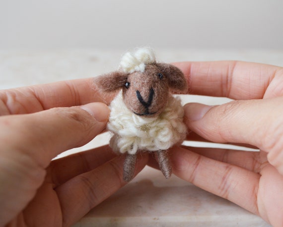  Lamb Figurine Handmade Lambs' Wool Felt Home Decor