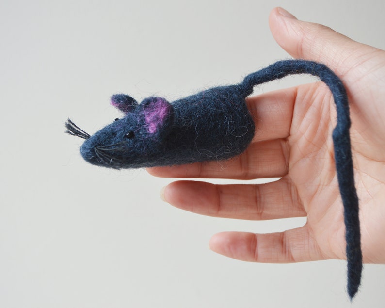 Rat Finger Puppet Handmade Cute Felt Mouse Toy Kids Unisex Etsy