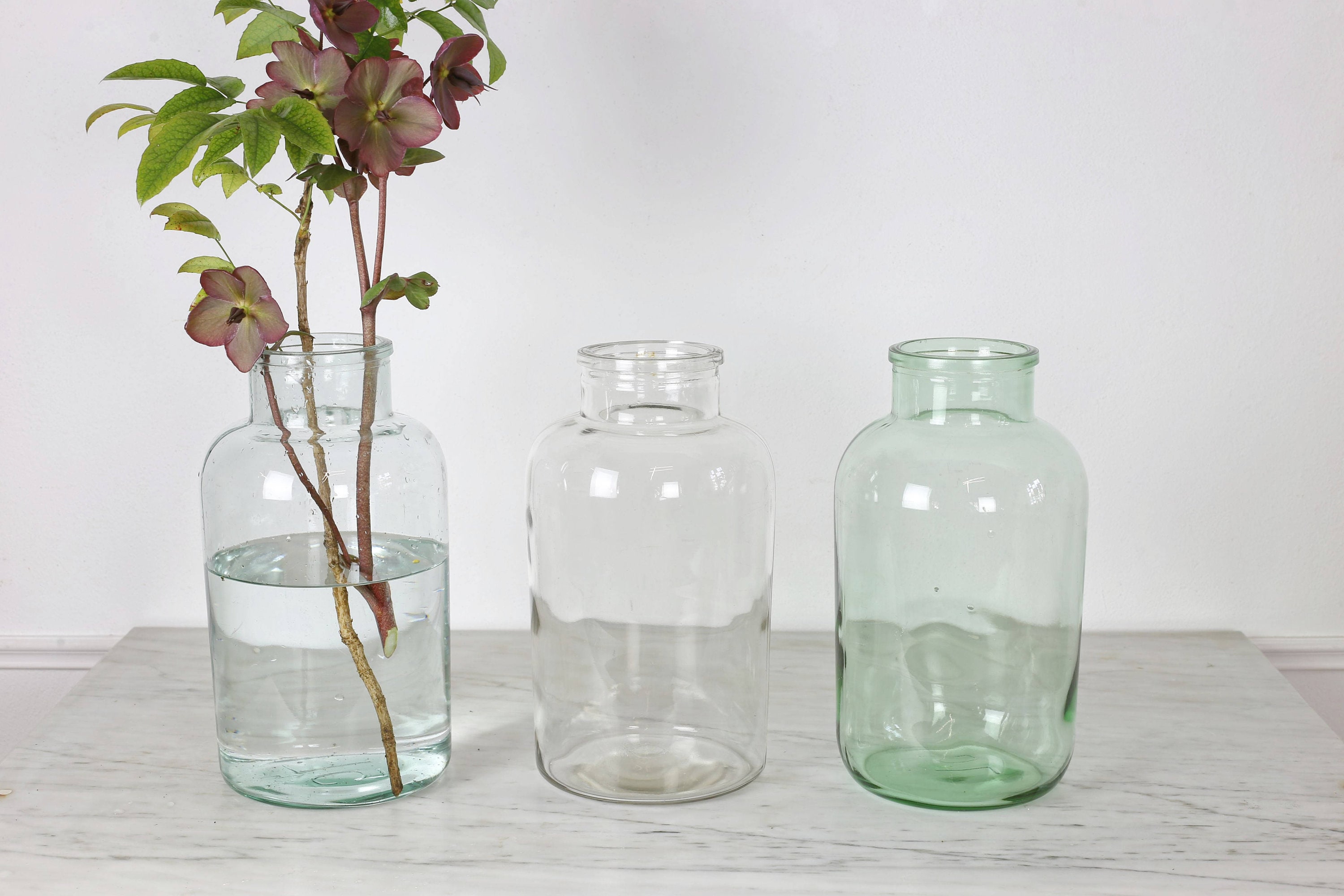 Gaolinci Bonbonglas Mit Rosen & Schmetterlingen – Geprägtes Buntglas 9,7x9,7x11,7 Cm Mit Deckel