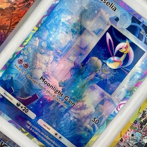 Cresselia TCG Pocket non officiel, reliure photo en plastique artistique complète, insertion de page Holo personnalisé, affichage de la liste de souhaits, remplacement de la liste de souhaits